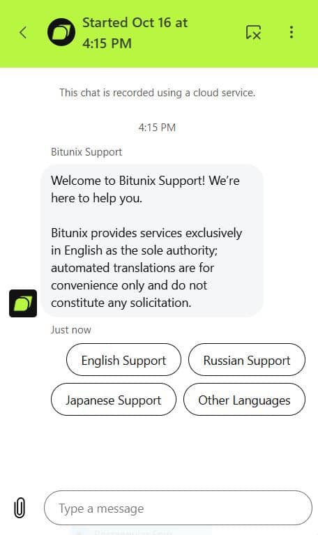 bitunix ChatBot